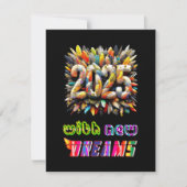 2025年の新しい夢 案内状 (正面)