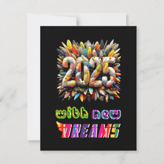 2025年の新しい夢 案内状 (正面)