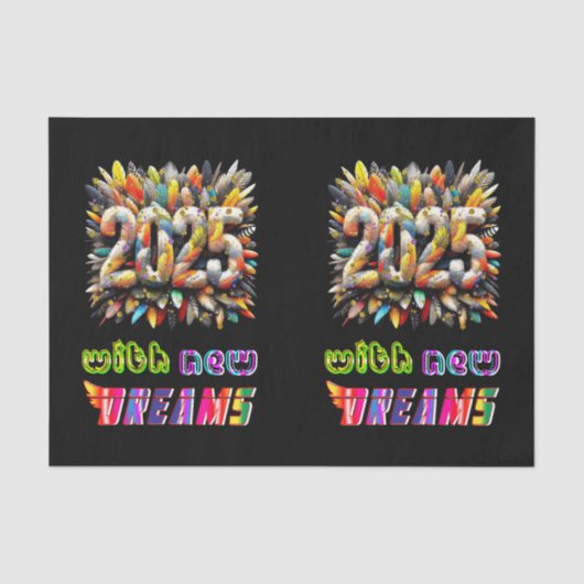 2025年の新しい夢 薄葉紙 (正面)
