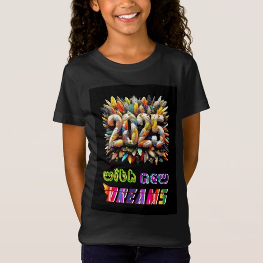 2025年の新しい夢 Tシャツ (正面)