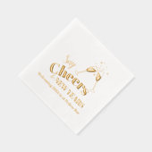 2025年の新しい年への応援を言う 箔ナプキン (右)