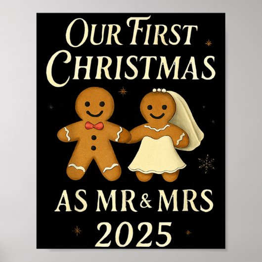2025年の新婚Ma氏とMrsとしての私たちの初めてのクリスマス ポスター (正面)