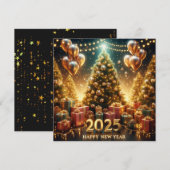 2025年の新年を輝く光で迎える シーズンカード (正面/裏面)