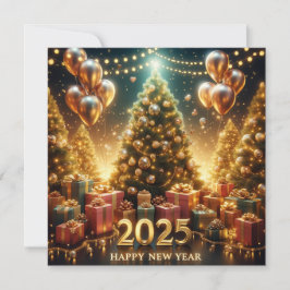 2025年の新年を輝く光で迎える シーズンカード