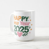 2025年の新年 コーヒーマグカップ (正面左)