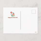 2025年の旧暦新年　蛇のカード シーズンポストカード (裏面)