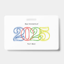2025年の最高の瞬間はここから始まる バッジ