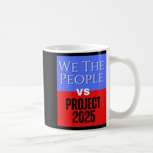 2025年の民主化政策に対す救る人々 コーヒーマグカップ (右)
