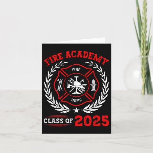2025年の消防学校Cl卒業未来の花火 カード (正面)