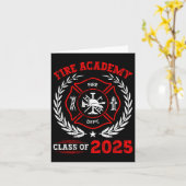 2025年の消防学校Cl卒業未来の花火 カード (黄色い花)