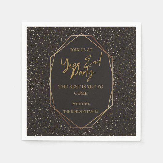 2025年の祝新年！ スタンダードカクテルナプキン (正面)