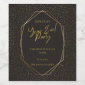 2025年の祝新年！ ワインラベル (シングルラベル)