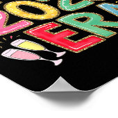 2025年の私の時代ディスコのボール新年のパーティー友達F ポスター (角)