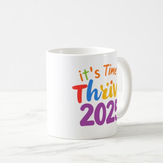 2025年の繁栄の時期 コーヒーマグカップ (正面右)