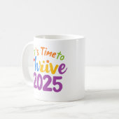 2025年の繁栄の時期 コーヒーマグカップ (正面左)