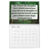 2025年の聖書の詩感動的のあるカレンダー カレンダー (2月 2026)