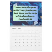 2025年の聖書の詩感動的のあるカレンダー カレンダー (1月 2026)