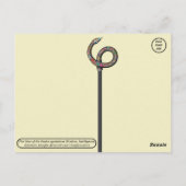 2025年の蛇の幸せ ポストカード (裏面)