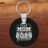2025年の誇りを持ったGraduクラスのMom Senior 2025 キーホルダー (正面)