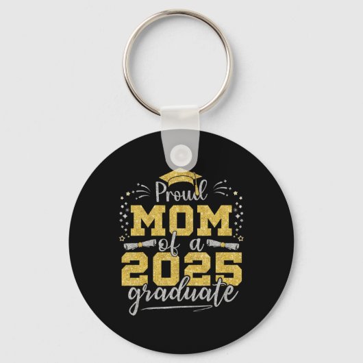 2025年の誇りを持ったMom Senior 2025年ClのMom キーホルダー (正面)