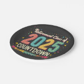 2025年の退職クラスの卒業 ペーパープレート (アングル)