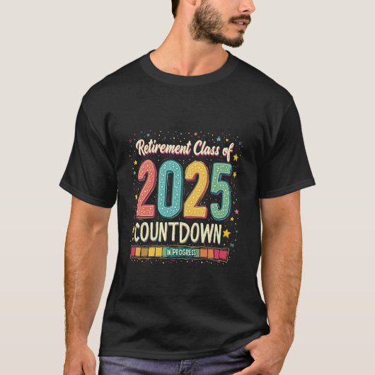 2025年の退職クラスの卒業 Tシャツ (正面)