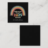 2025年の退職クラス上級マイルストーンの瞬間 スクエア名刺 (正面/裏面)