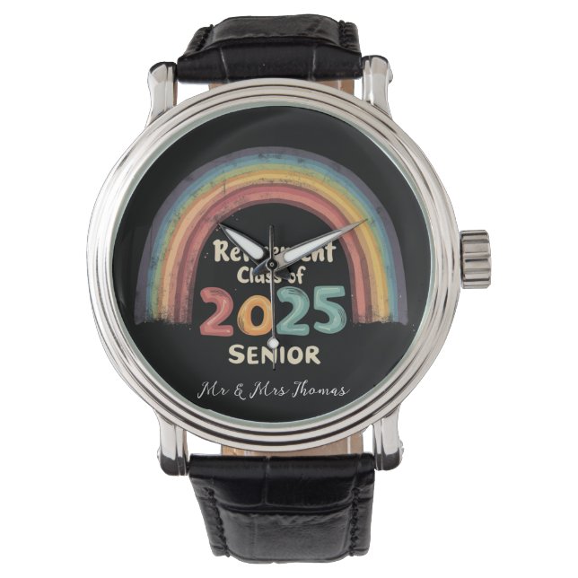 2025年の退職クラス上級マイルストーンの瞬間 腕時計 (正面)