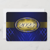 2025年の金ゴールドクラスの青パーティー 招待状 (正面)