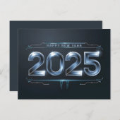 2025年の闇の中での未来の幸せ シーズンポストカード (正面/裏面)