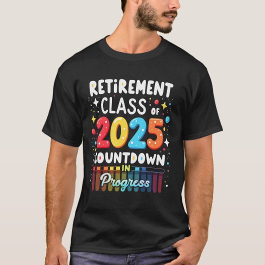 2025年の除・売却区分先生・カウントダウンのロード Tシャツ (正面)