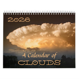 2025年の雲のカレンダー(引用文と説明) カレンダー