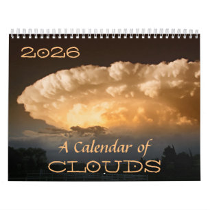 2025年の雲のカレンダー(引用文と説明) カレンダー
