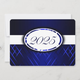 2025年の青と白のパーティー 招待状