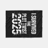 2025年の驚くべき展開を乗り越えた 2026年新年バカバカしい フリースブランケット (正面(横))