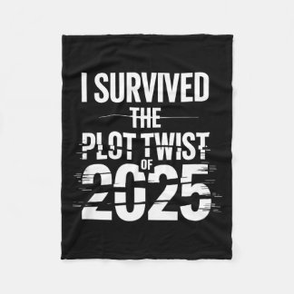 2025年の驚くべき展開を乗り越えた 2026年新年バカバカしい フリースブランケット