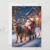 2025年の魅惑的なクリスマスウィンタービレッジ壁紙 シーズンカード (正面)