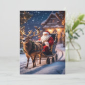 2025年の魅惑的なクリスマスウィンタービレッジ壁紙 シーズンカード (スタンド正面)