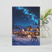 2025年の魅惑的なクリスマスウィンタービレッジ壁紙 シーズンカード (スタンド正面)