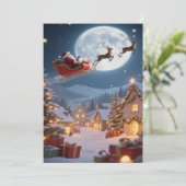 2025年の魅惑的なクリスマスウィンタービレッジ壁紙 シーズンカード (スタンド正面)