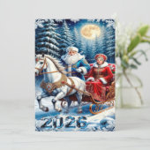 2025年の魅惑的なクリスマスウィンタービレッジ壁紙 シーズンカード (スタンド正面)