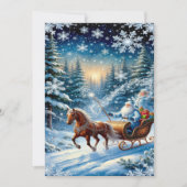 2025年の魅惑的なクリスマスウィンタービレッジ壁紙 シーズンカード (正面)