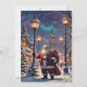 2025年の魅惑的なクリスマスウィンタービレッジ壁紙 シーズンカード (正面)