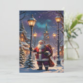 2025年の魅惑的なクリスマスウィンタービレッジ壁紙 シーズンカード (スタンド正面)