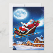 2025年の魅惑的なクリスマスウィンタービレッジ壁紙 シーズンカード (正面)