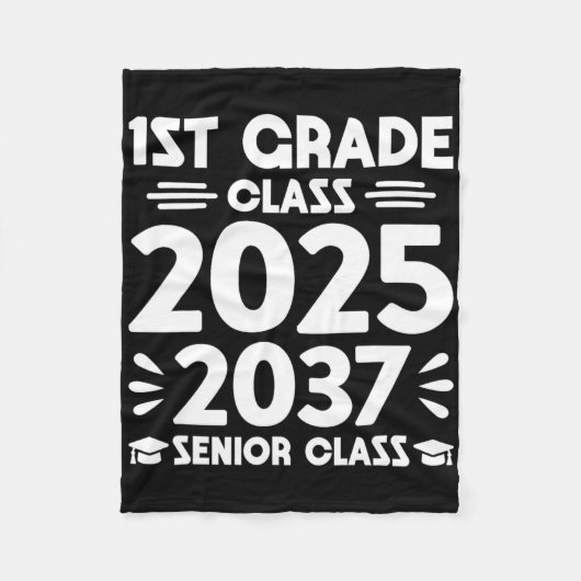 2025年の1年生Cl今後の2037年のシニアCl フリースブランケット (正面)