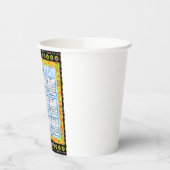 2025年の12か月の英語カレンダー 紙コップ (左)