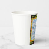 2025年の12か月の英語カレンダー 紙コップ (右)