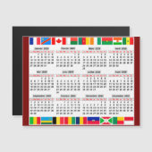 2025年の12か月カレンダー (正面/裏面)