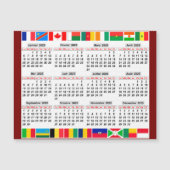 2025年の12か月カレンダー (正面)